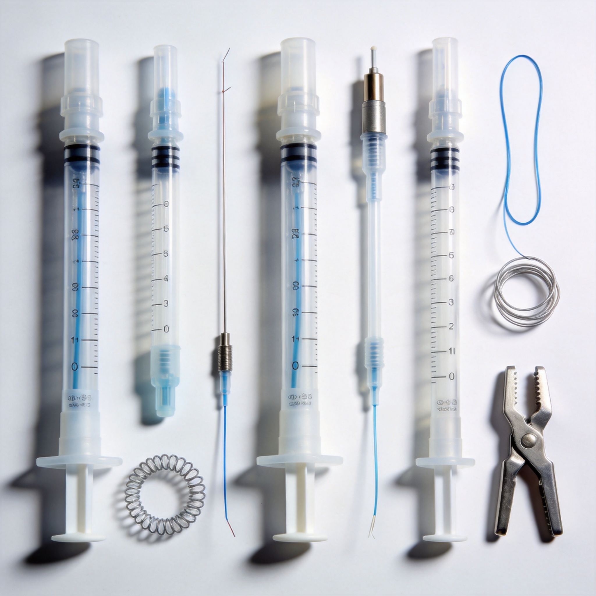 Kit d'intervention neurologique avec microcathéters et guides