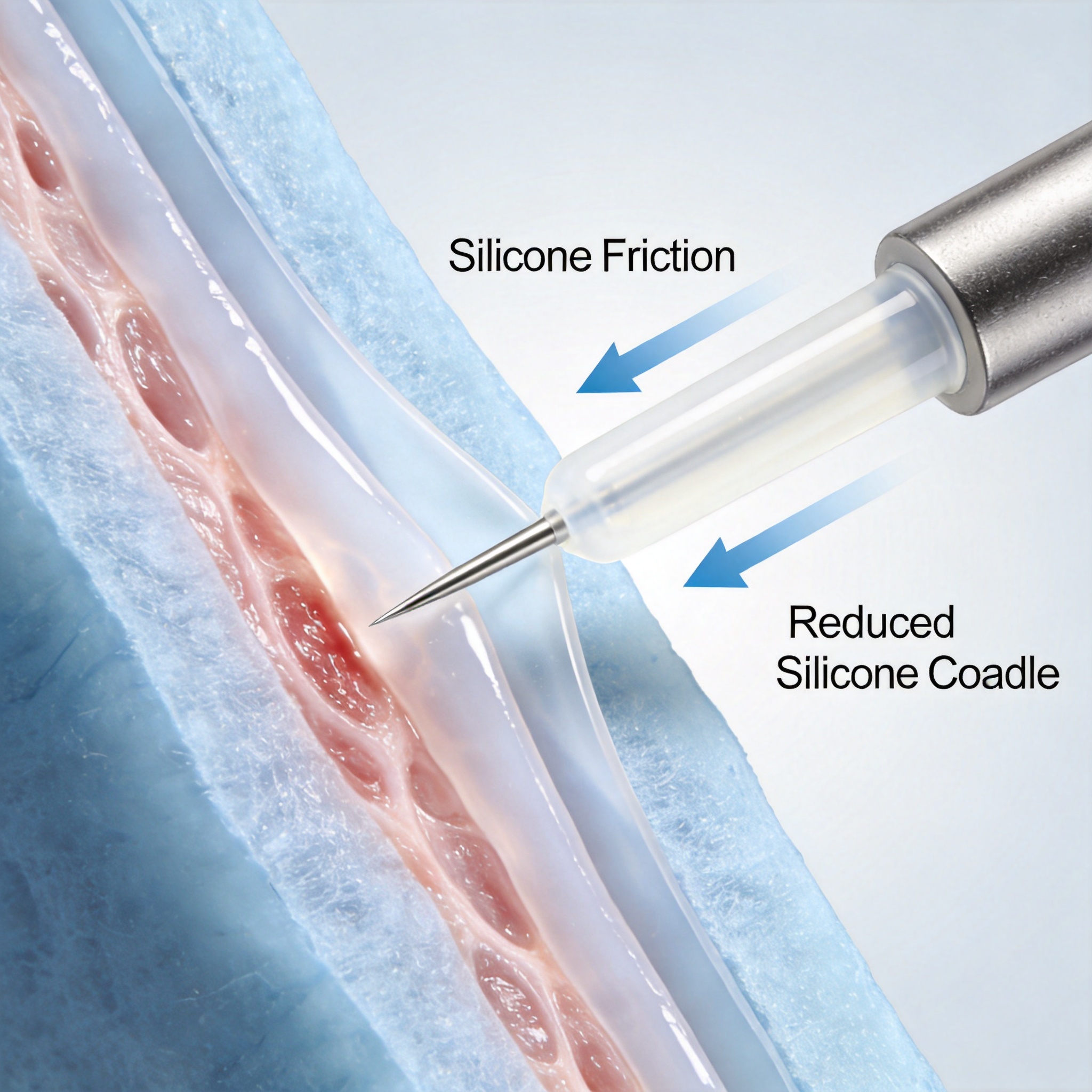 Procédé industriel d'immersion d'aiguilles dans une solution de silicone